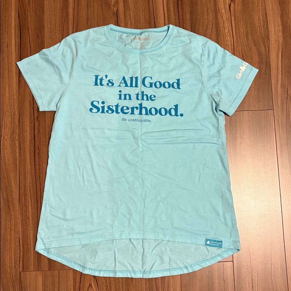 NWOT Girl Guides Blue Graphic Tee